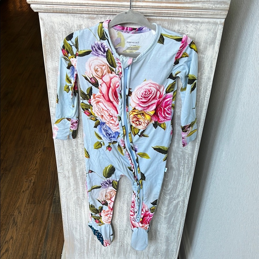 Posh Peanut Floral Footie Pajamas